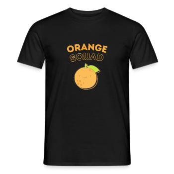 Orange Squad - Männer T-Shirt - Schwarz - Vorne - AI Model Male 178 light (178cm)