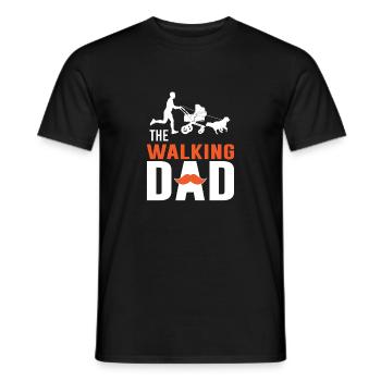 The Walking Dad - Men's T-Shirt - black - Front - AI Model Male 178 light (178cm)