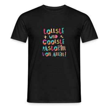 Tollste und Coolste Pastorin Geschenk - Männer T-Shirt - Schwarz - Vorne - AI Model Male 178 light (178cm)