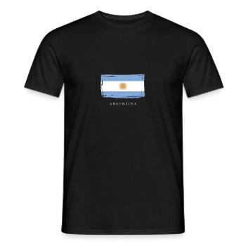 Argentina Argentinien - Men's T-Shirt - black - Front - AI Model Male 178 light (178cm)