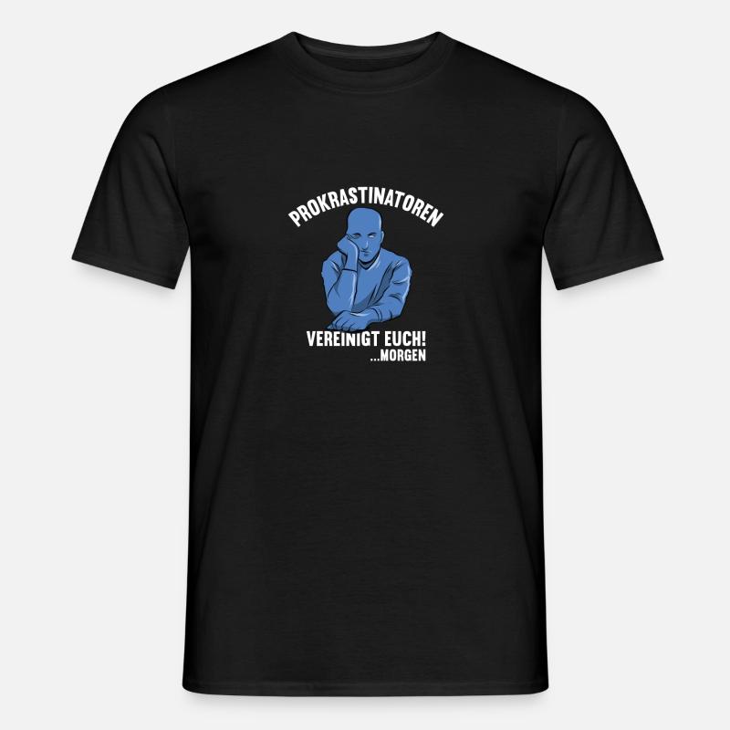 Professioneller Prokrastinator - Männer T-Shirt - Schwarz