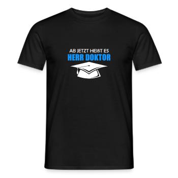Doctorate 2022 Doctorate Men Men - Men's T-Shirt - black - Front - AI Model Male 178 light (178cm)