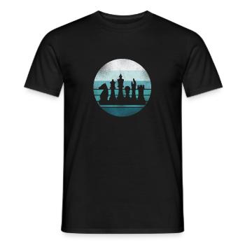Chess Player Chess Piece Vintage - Männer T-Shirt - Schwarz - Vorne - AI Model Male 178 light (178cm)