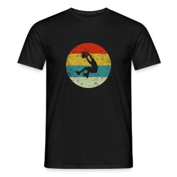 Vintage Basketball - Männer T-Shirt - Schwarz - Vorne - AI Model Male 178 light (178cm)