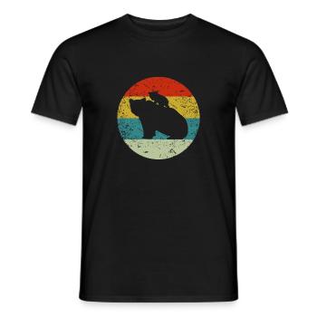 bear lover - Men's T-Shirt - black - Front - AI Model Male 178 light (178cm)