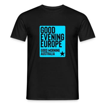 Eurovision - Männer T-Shirt - Schwarz - Vorne - AI Model Male 178 light (178cm)