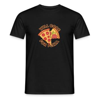 Programmer Coder Software Developer - Men's T-Shirt - black - Front - AI Model Male 178 light (178cm)