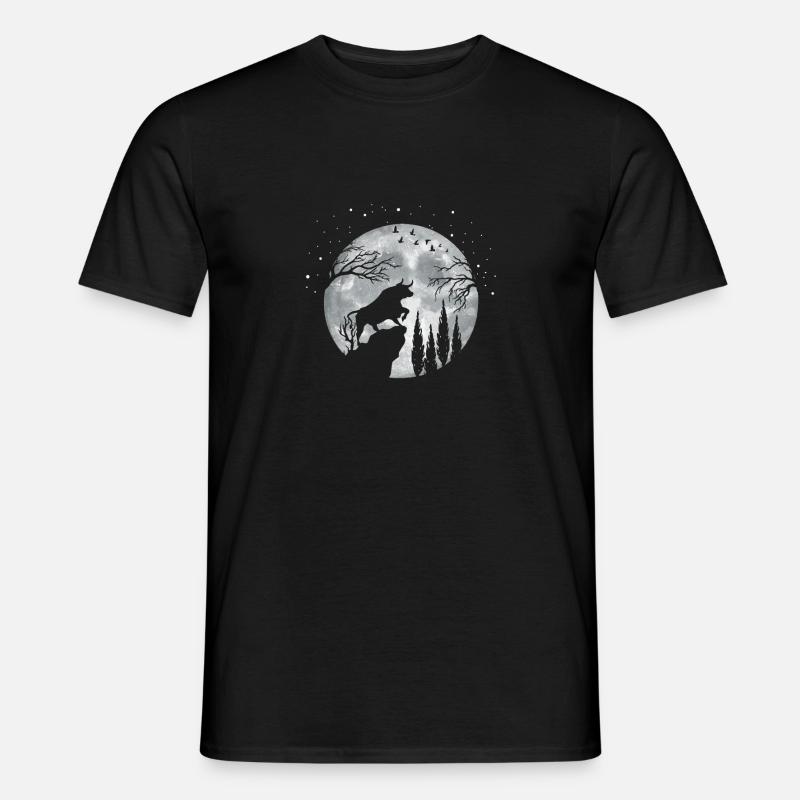 Stier Bulle - Männer T-Shirt - Schwarz