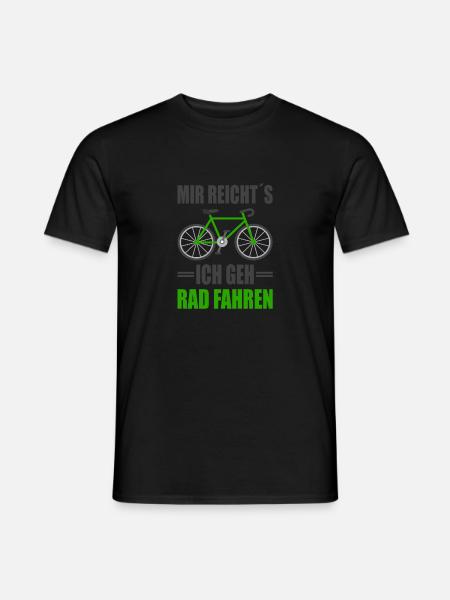 Fahrrad Geschenk lustiger Spruch hobby - Männer T-Shirt - Schwarz