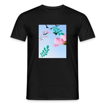 Nature - Männer T-Shirt - Schwarz - Vorne - AI Model Male 178 light (178cm)