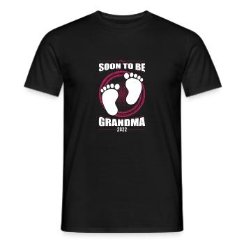 Bald Oma 2022 Zum ersten Mal Großmutter Pun - Männer T-Shirt - Schwarz - Vorne - AI Model Male 178 light (178cm)