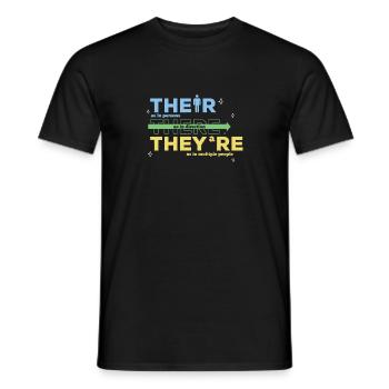 Englisch Lehrer - Männer T-Shirt - Schwarz - Vorne - AI Model Male 178 light (178cm)