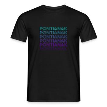 Pontianak Malaiische Mythologie Indonesisch Retro - Männer T-Shirt - Schwarz - Vorne - AI Model Male 178 light (178cm)