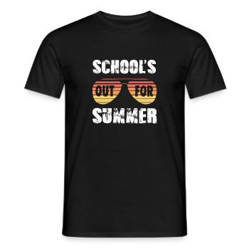 School's Out For Summer - Men's T-Shirt - black - Front - AI Model Male 178 light (178cm)