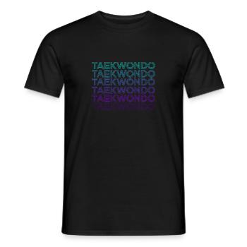 Taekwondo Rétro - T-shirt homme - noir - Devant - AI Model Male 178 light (178cm)