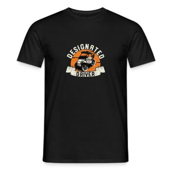 Lustiges Golf Cart Golfers Driving Car Golfer - Männer T-Shirt - Schwarz - Vorne - AI Model Male 178 light (178cm)