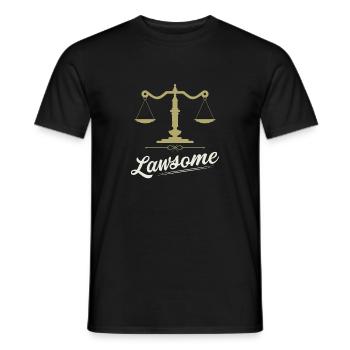 Lawsome Lawyer Attorney - Men's T-Shirt - black - Front - AI Model Male 178 light (178cm)