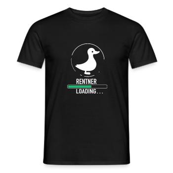 Rentner Pension Ruhestand Geschenk für Herren - Men's T-Shirt - black - Front - AI Model Male 178 light (178cm)