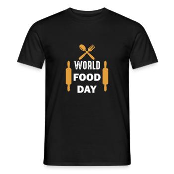 Journée mondiale de l’alimentation - T-shirt homme - noir - Devant - AI Model Male 178 light (178cm)