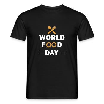 world food day - Männer T-Shirt - Schwarz - Vorne - AI Model Male 178 light (178cm)