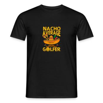 Nacho Durchschnittlicher Golfer Cinco De Mayo Lust - Männer T-Shirt - Schwarz - Vorne - AI Model Male 178 light (178cm)