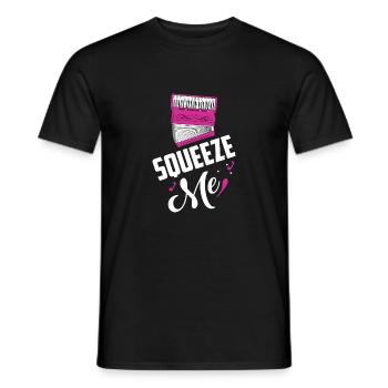 Squeeze Me Music Polka - Men's T-Shirt - black - Front - AI Model Male 178 light (178cm)