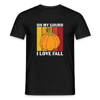 Oh My Gourd I Love - Men's T-Shirt - black - Front - AI Model Male 178 light (178cm)