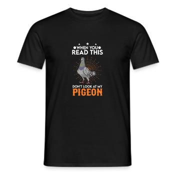 Pigeon Pigeon Fancier City Pigeon - Men's T-Shirt - black - Front - AI Model Male 178 light (178cm)
