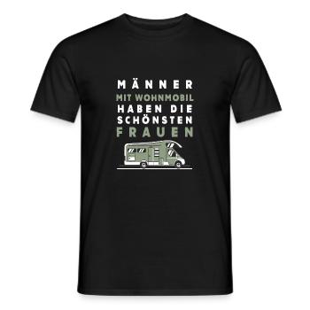 Cooles Camper, RV, Wohnmobil, Carvan Spruch Shirt - Männer T-Shirt - Schwarz - Vorne - AI Model Male 178 light (178cm)