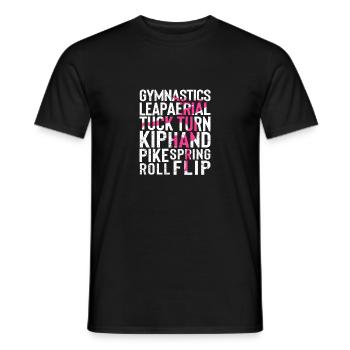 Équipe de gymnastique mignonne Gymnaste drôle - T-shirt homme - noir - Devant - AI Model Male 178 light (178cm)