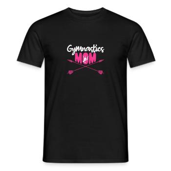 Gymnastik Mama Niedliche Turnerin Elternteil - Männer T-Shirt - Schwarz - Vorne - AI Model Male 178 light (178cm)