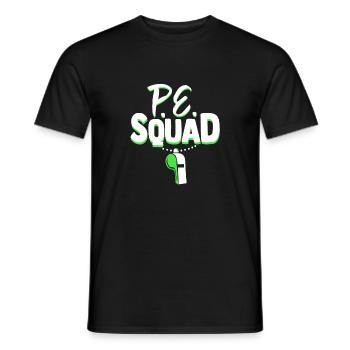 Physical Education Teacher PE Squad Sports Coach - Men's T-Shirt - black - Front - AI Model Male 178 light (178cm)