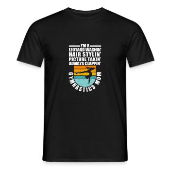 Ich bin ein Trikot Washin 'Gymnastik Mom Funny - Männer T-Shirt - Schwarz - Vorne - AI Model Male 178 light (178cm)
