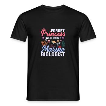 Forget Princess I Want To Be A Marine Biologist Oc - Männer T-Shirt - Schwarz - Vorne - AI Model Male 178 light (178cm)