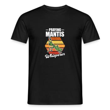 Gottesanbeterin Flüsterer Praying Mantis Whisperer - Men's T-Shirt - black - Front - AI Model Male 178 light (178cm)
