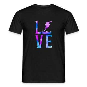 Parkour Free Running Traceur - T-shirt homme - noir - Devant - AI Model Male 178 light (178cm)