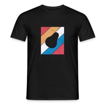 Avocat Vegan Lover Retro Veggie Diet Idée cadeau - T-shirt homme - noir - Devant - AI Model Male 178 light (178cm)