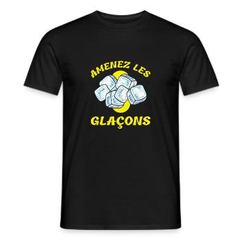 Amenez les glaçons - T-shirt homme - noir - Devant - AI Model Male 178 light (178cm)