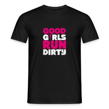Drôle de trail running jogging runner filles bon - T-shirt homme - noir - Devant - AI Model Male 178 light (178cm)