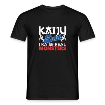 Drôle kaiju cadeau de monstre japonais - T-shirt homme - noir - Devant - AI Model Male 178 light (178cm)