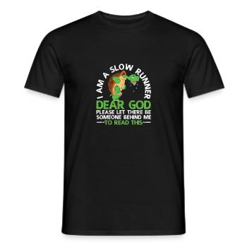 Ich bin ein langsamer Läufer Schildkröte Lustiger - Männer T-Shirt - Schwarz - Vorne - AI Model Male 178 light (178cm)