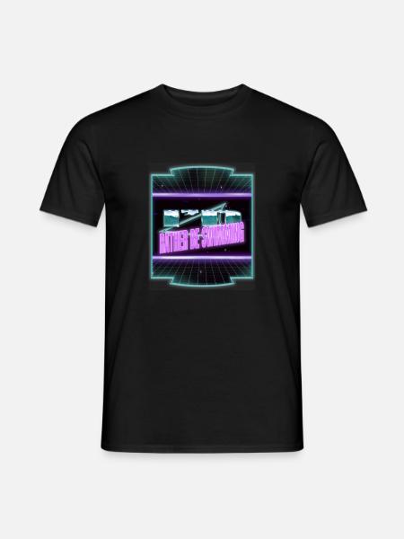 swimming trunks athlete triathlete - Men's T-Shirt - black