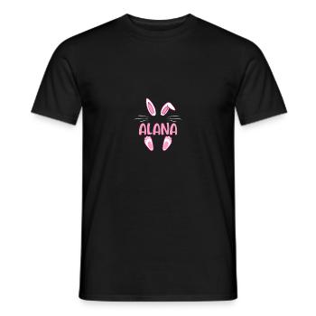 ALANA Easter - Männer T-Shirt - Schwarz - Vorne - AI Model Male 178 light (178cm)