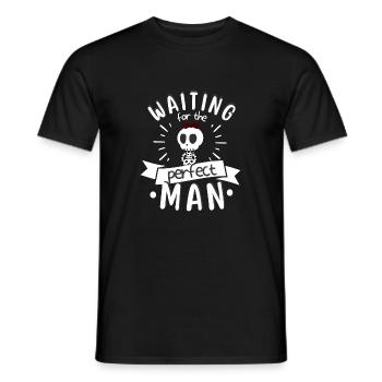 Single Woman Single Women Perfect Man Saying - Men's T-Shirt - black - Front - AI Model Male 178 light (178cm)
