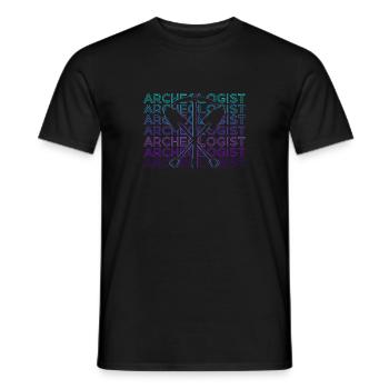 Archäologe Archäologie Retro Geschenk - Männer T-Shirt - Schwarz - Vorne - AI Model Male 178 light (178cm)