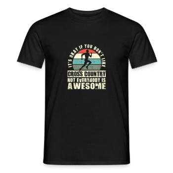 Ce n’est pas grave si vous n’aimez pas le ski de fond - T-shirt homme - noir - Devant - AI Model Male 178 light (178cm)