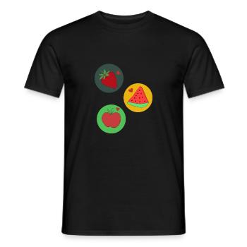 Fruits - T-shirt homme - noir - Devant - AI Model Male 178 light (178cm)