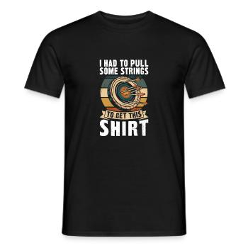 Archery Bow Archer Retro Vintage I - Men's T-Shirt - black - Front - AI Model Male 178 light (178cm)
