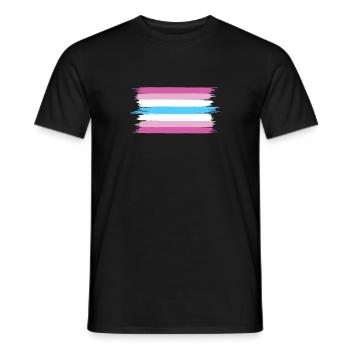 Femboy Flag Gift - Men's T-Shirt - black - Front - AI Model Male 178 light (178cm)