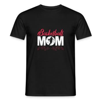 Maman basketball - T-shirt homme - noir - Devant - AI Model Male 178 light (178cm)